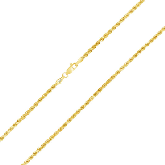 14k 1mm Italian Rope DC (20''=)